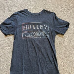Hurley Gray Short Sleeve Tee with Vintage Logo